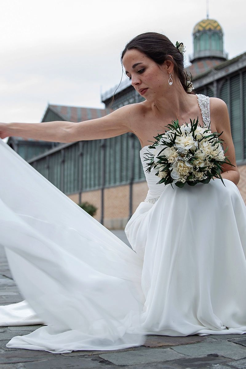 Novia en el casco antiguo del Born Barcelona España