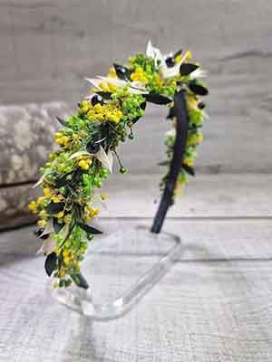 Diademas con Flores Secas