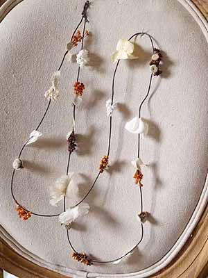 Extensiones florales para el cabello