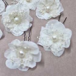 2 Horquilla de Hortensia y Perla