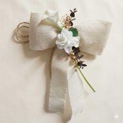 2 Lazos con Flores de Boda