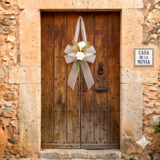2 Lazos con Flores de Boda