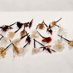 20 Alfileres de Flores Surtidas para el Pelo