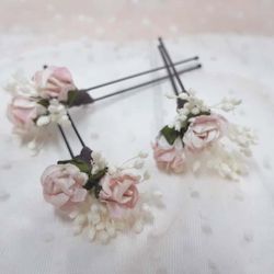 Horquillas de rosas con Paniculata 3 uni