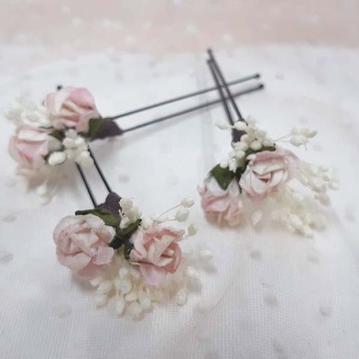 Horquillas de rosas con Paniculata 3 uni