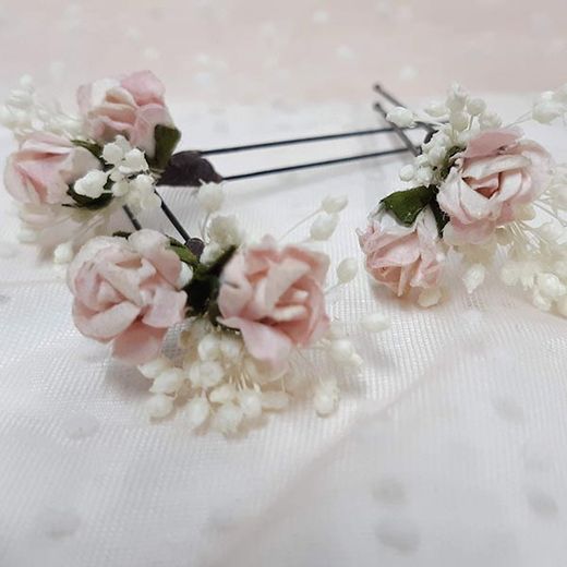 Horquillas de rosas con Paniculata 3 uni