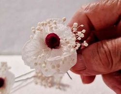 3 Horquillas con Hortensia Preservada