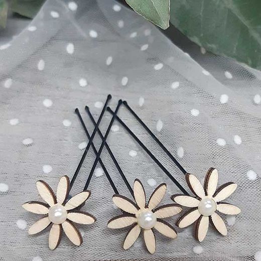 Horquillas con Flores para el Pelo