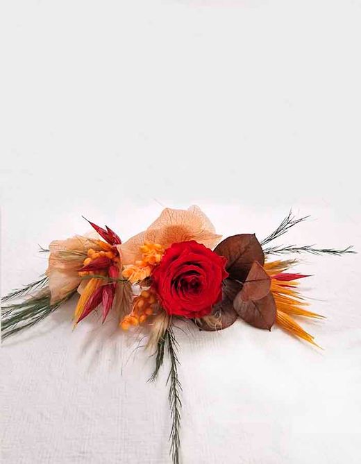 3 Horquillas Grandes Flores Iria