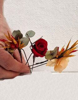 3 Horquillas Grandes Flores Iria