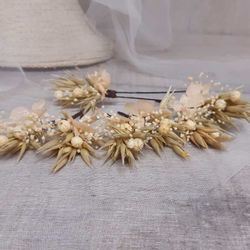 3 Pin de Flor Preservada Rosalia