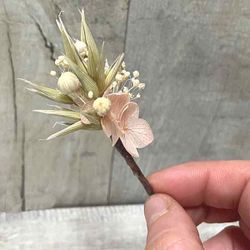 3 Pin de Flor Preservada Rosalia