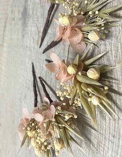 3 Pin de Flor Preservada Rosalia