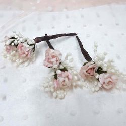 3 Pin Pelo Capullito Rosa