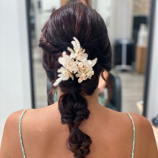 5 Horquillas para Pelo Surtido de Flores Neutras