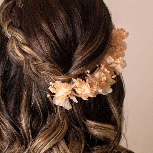 5 Hortensia Rosa Para el Pelo