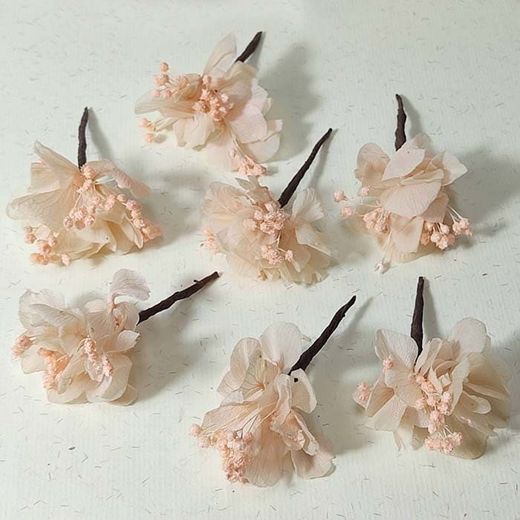 5 Hortensia Rosa Para el Pelo