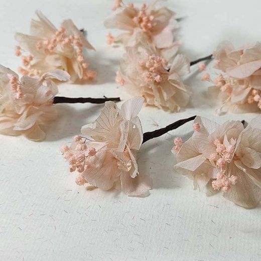 5 Hortensia Rosa Para el Pelo