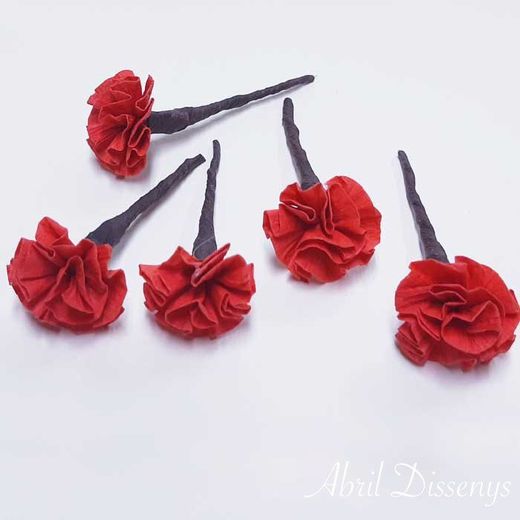 5 Pin de Paniculata y Clavel