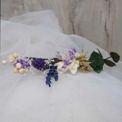 5 Pin Pelo Surtido Flor Lila