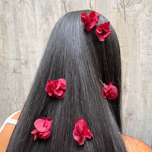 5 Pins Hortensia Burdeos