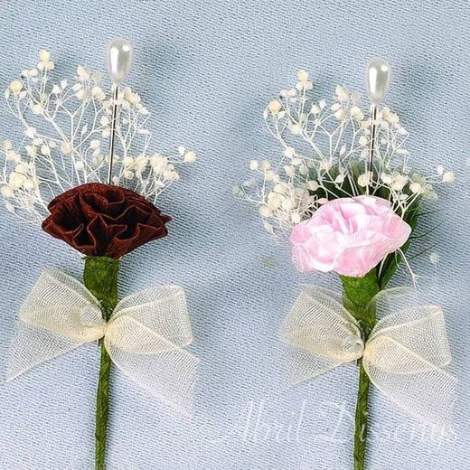 Alfiler de Boda Claveles de Colores