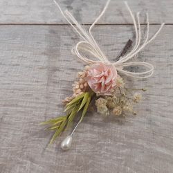 Alfiler de Boda Flor Natural Campesina