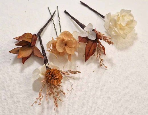 Alfiler con Horquilla Flor Pelo Afrodita