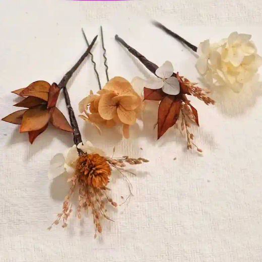 Alfiler con Horquilla Flor Pelo Afrodita