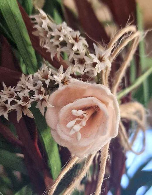 Alfiler Flor Preservada Boho