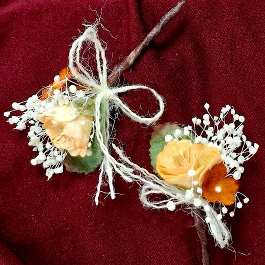 Alfiler Flor Preservada Boho Chic
