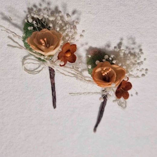 Alfiler Flor Preservada Boho Chic