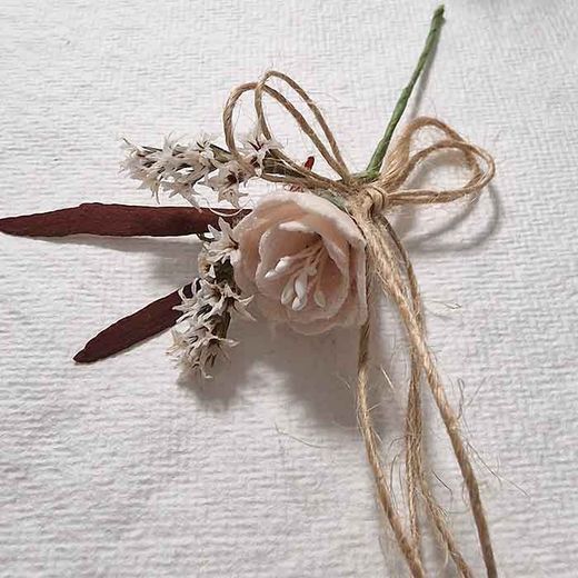 Alfiler Flor Preservada Boho