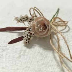 Alfiler Flor Preservada Boho