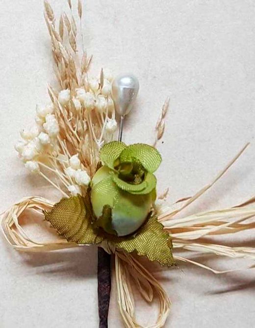 Alfiler flor seca y papaver