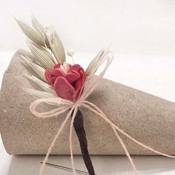 Alfiler Novia Azahar Coral