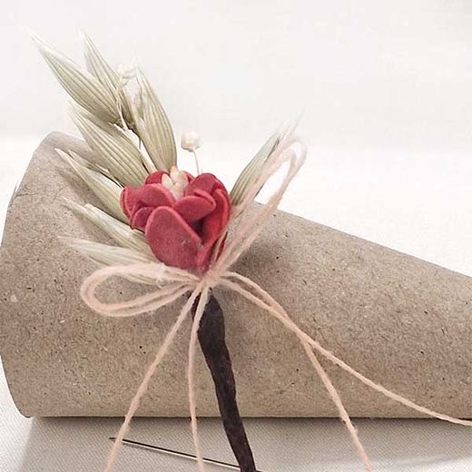 Alfiler Novia Azahar Coral