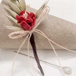 Alfiler Novia Azahar Coral