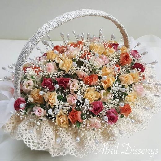 Alfileres boda con flor seca surtidos