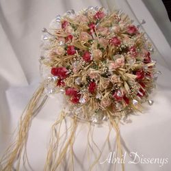 Alfileres boda con flor seca surtidos