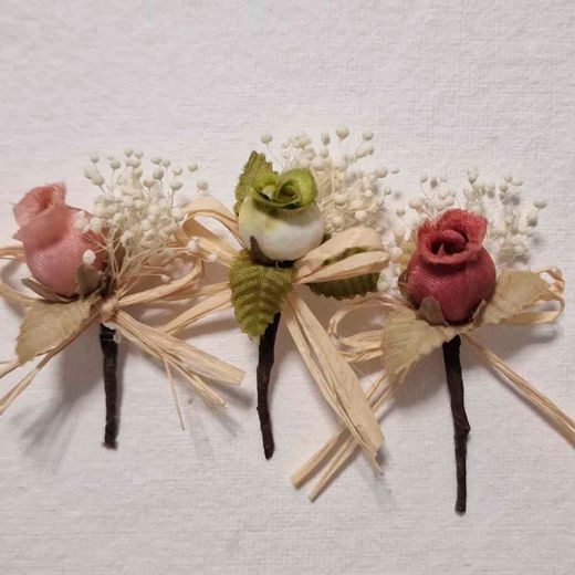 Flor Solapa para Boda Papaver con Alfiler