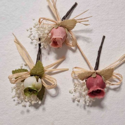 Flor Solapa para Boda Papaver con Alfiler