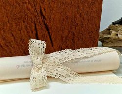 Argolla de Encaje Vintage para Pergamino