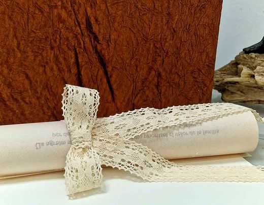 Argolla de Encaje Vintage para Pergamino