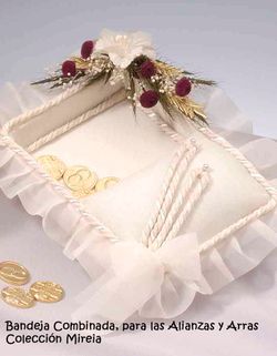 Bandeja Combi para Anillos y Arras Míriam Colección