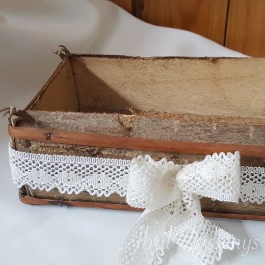 Bandeja Rústica de madera de castaño para Bodas
