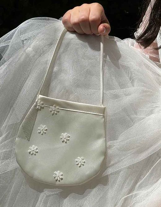 Bolso comunión niña guipur