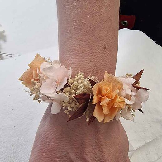 Brazalete de Flores Secas y Preservadas