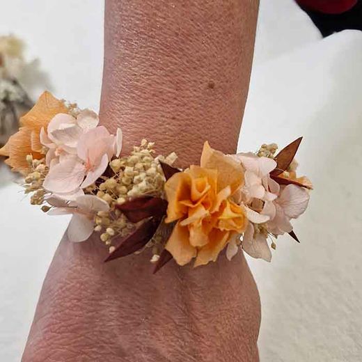 Brazalete de Flores Secas y Preservadas