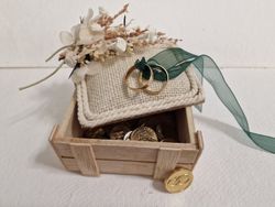 Caja madera para alianzas y arras